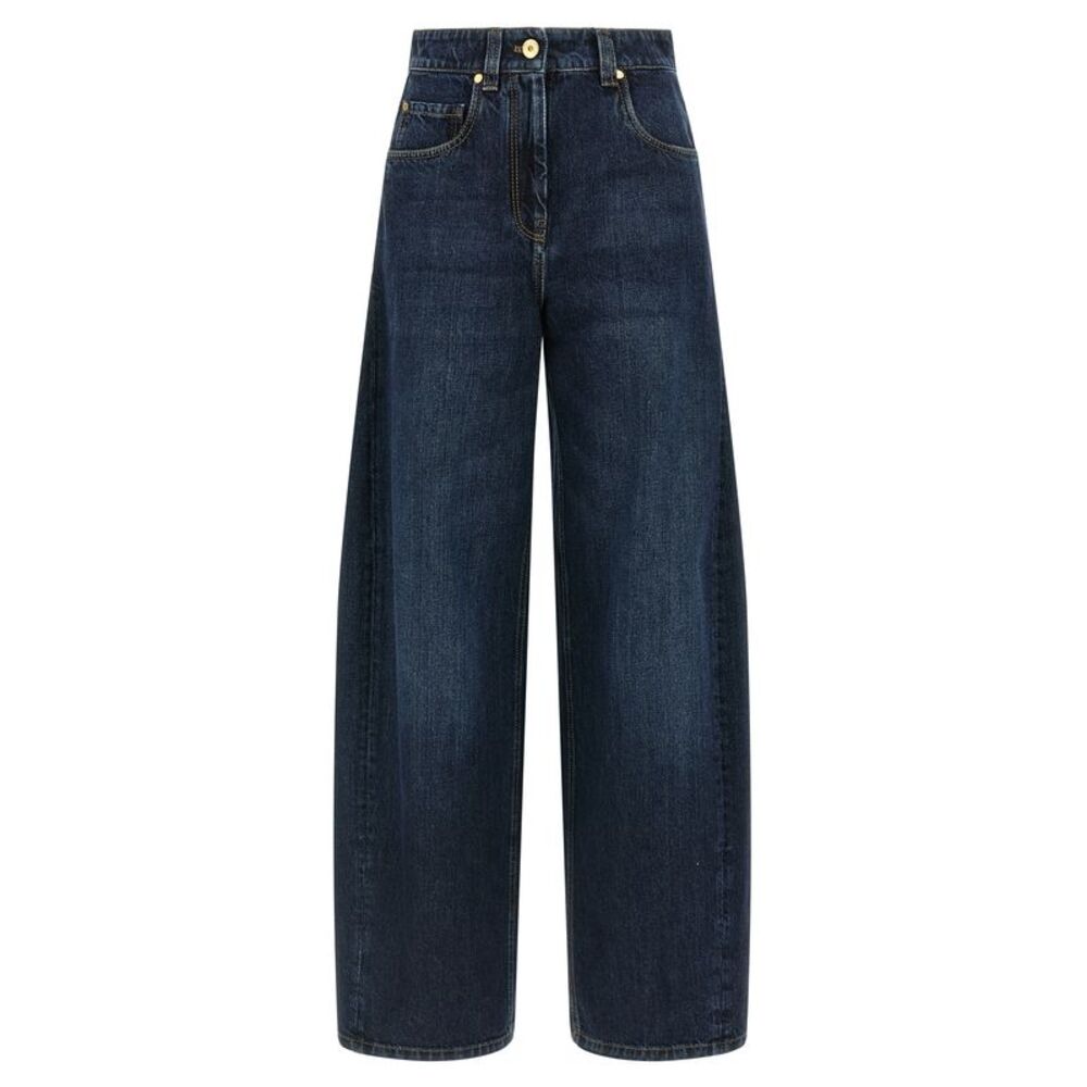 Brunello Cucinelli Blue Cotton Jeans Women's Denim
